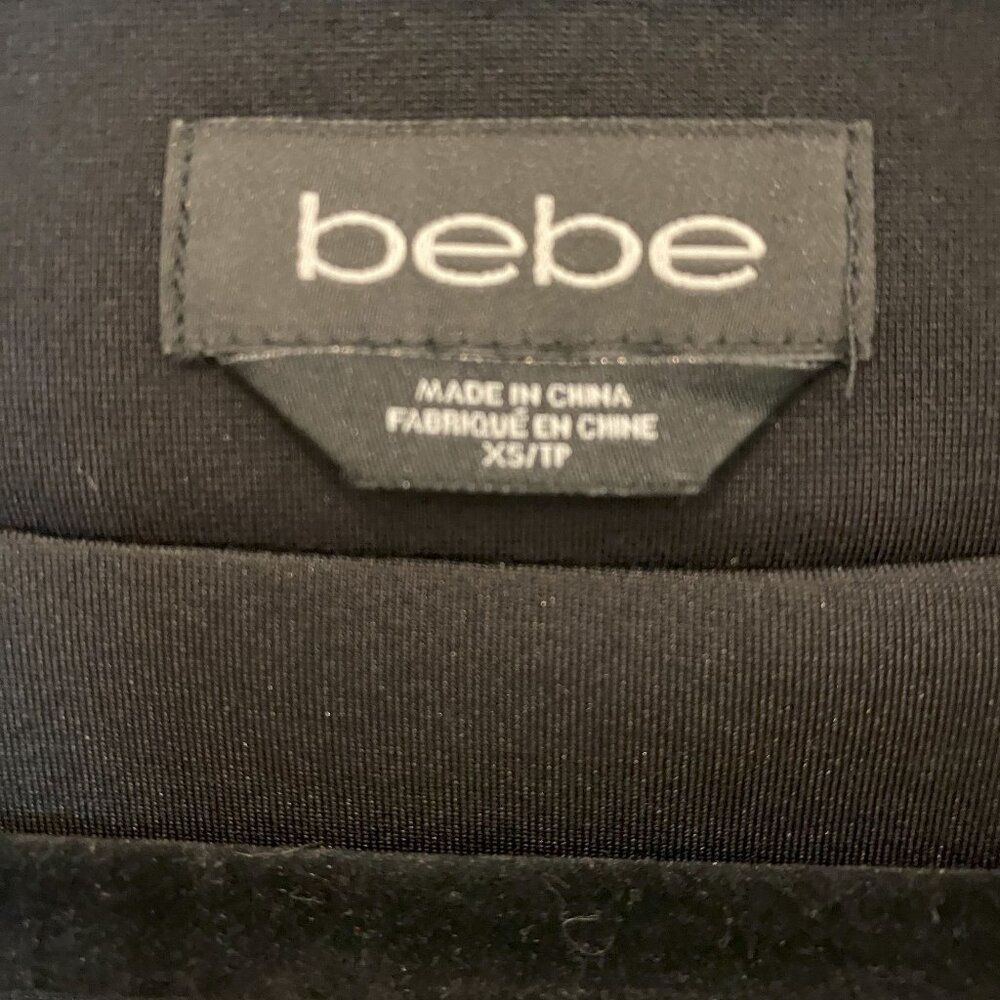 Bebe Black Front Cropped Jacket - image 7